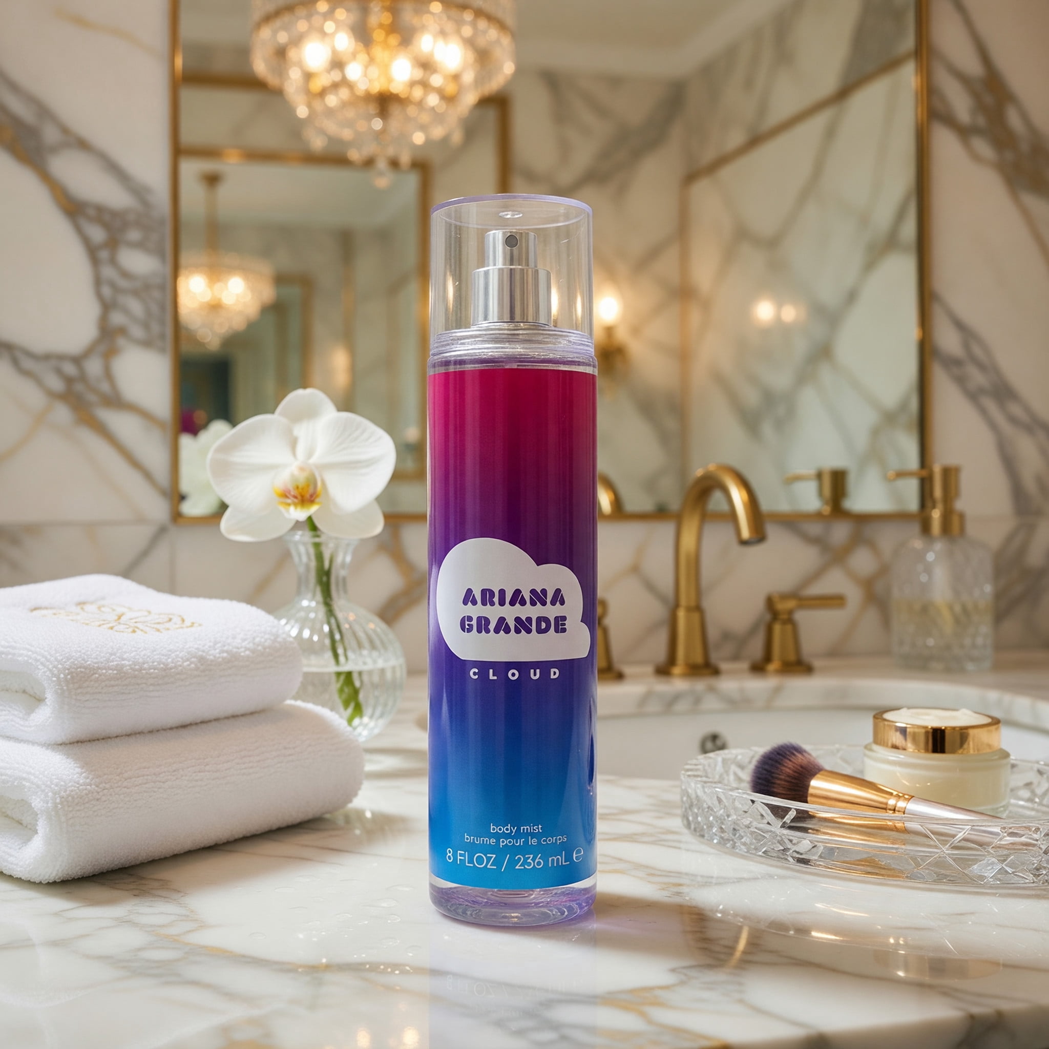 Ariana Grande Cloud Body Mist 8 oz P S R A Y with Lavender, Pear