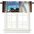 thumbnail image 3 of Sea House Terrace Curtains For Living Room Kitchen Curtain Bedroom Decorative Window Treatments Home Drapes, 3 of 7