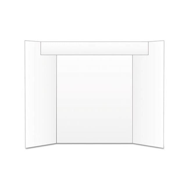 V-FLAT WORLD 48x36-inch Tri-Fold Foam Board 4-Pack, White, Folded Size: 24x36 inches 