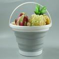 thumbnail image 3 of Foldable Bucket Portable Folding Bucket Camping Beach Fishing Multipurpose Bucket, 3 of 8