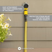 HydroTech FlatJacket 5/8 x 100ft Flexible Garden Hose– Kink-Free, Lightweight, Burst-Proof