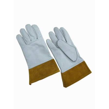 

WD2100-L Men s Premium Goatskin Grain Leather TIG Welding Glove 2½ Split Leather Safety Cuff