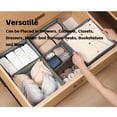 thumbnail image 6 of Teuuea 12Pcs Foldable Clothing Storage Organizers, Underwear Fabric Closet Dividers Basket, 6 of 9