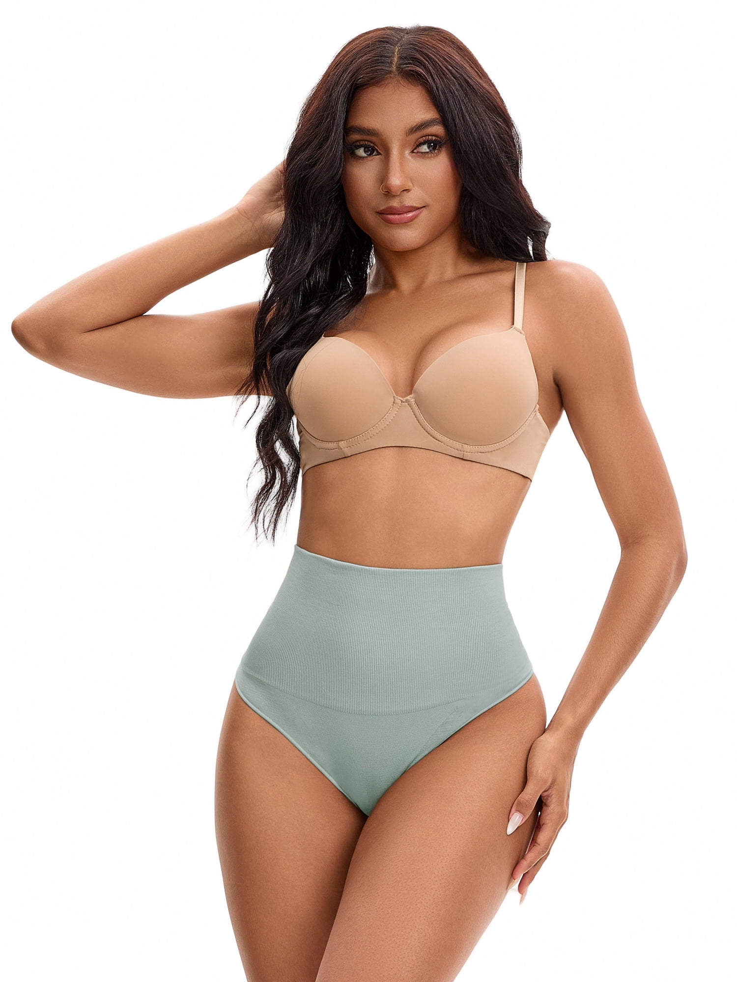 Unique Bargains Women's Tummy Control High Waist Shaping Panties S Blue
