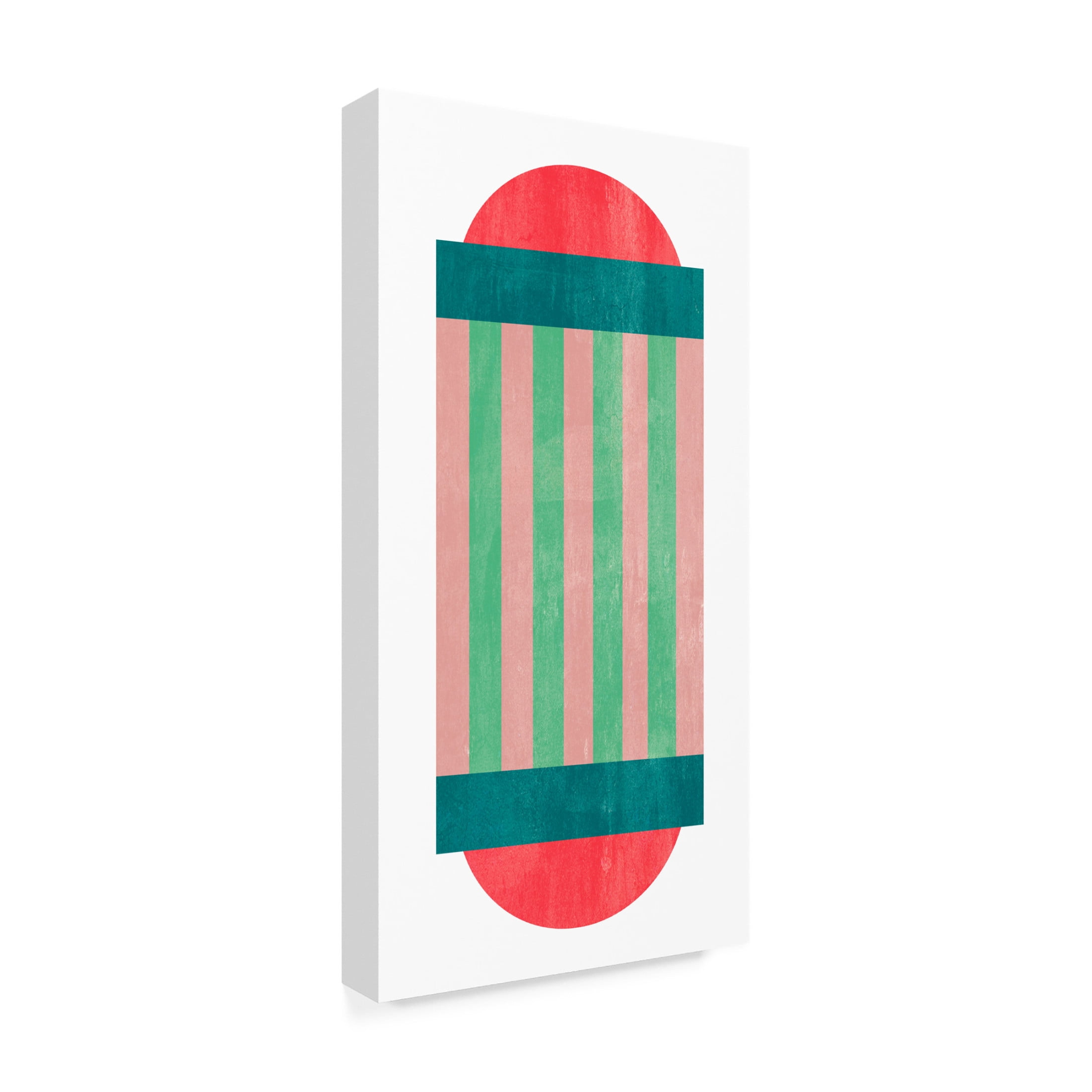 Canvas Wall Art - Melissa Wang 'Sweet Blocks I' Wall Art for Living Room, Bedroom, or Office Décor by Trademark Fine Art - 24 x 47 Inches