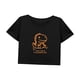 thumbnail image 3 of Camiseta corta suelta para mujer, camiseta recortada para entrenamiento de verano, para uso diario en vacaciones SG, 3 of 7