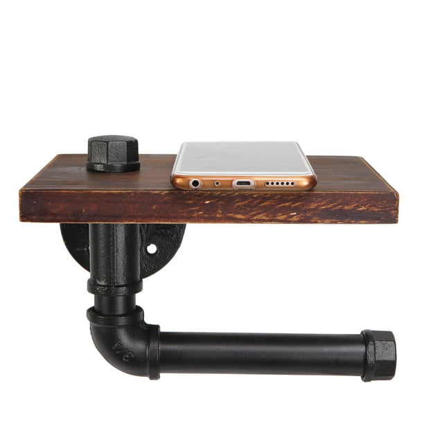 Industrial Urban Style Iron Pipe Toilet Paper Holder ...