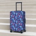 thumbnail image 6 of Pofeuu Blue Skull Flower Print Luggage Suitcase Cover Protector Luggage Washable Covers Aesthetic for 18/24/28/32 inch Luggage（No luggage included）-Medium, 6 of 7