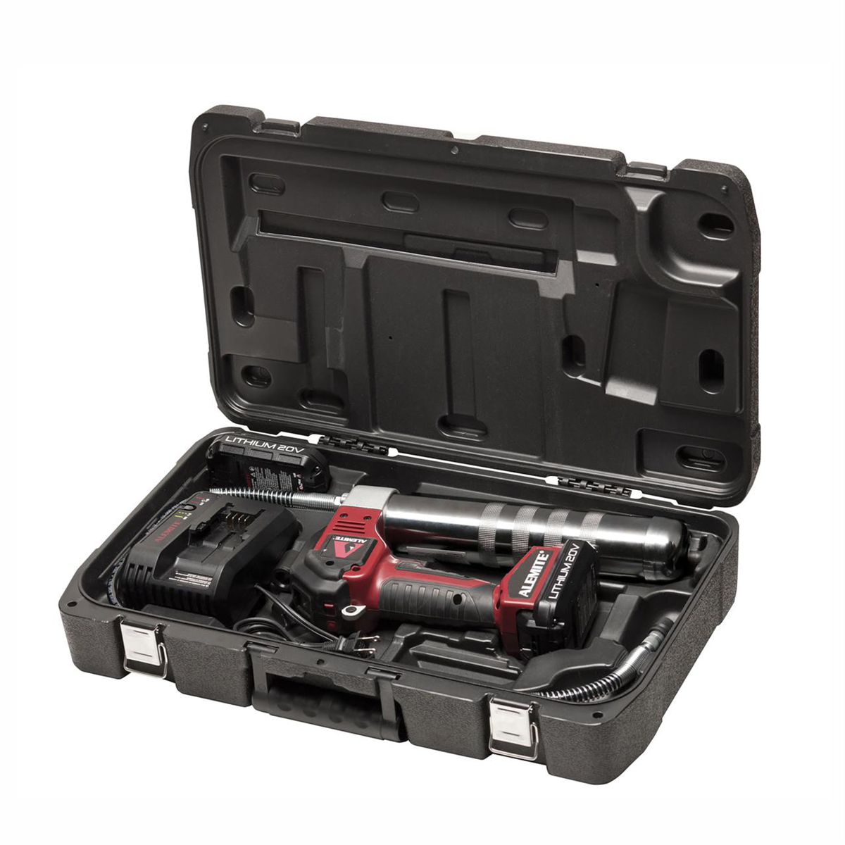 Alemite 596-B1 Grease Gun, LCD, 20V Battery, Dual Flow