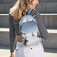 thumbnail image 5 of Vsdgher Snowman And Christmas Tree Print Canvas Backpack Travel Rucksack Unisex Knapsack 15.7/17.7Inch Laptop Backpack for Work,College-Small, 5 of 5