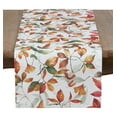 thumbnail image 2 of Fennco Styles Feuilles Collection Cottage Fall Leaves Printed 16 x 72 Inch Table Runner, 2 of 4
