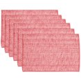 thumbnail image 1 of Juego de 6 unidades de la colección Sweet Home de Placemats, 100% algodón, color rosa, 1 of 1