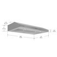 thumbnail image 5 of Ancona 30 Po Slim S3D Non Ventilé sous Armoire Hotte en Acier Inoxydable, 5 of 5
