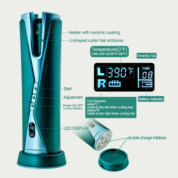 L shaped cheap curling wand