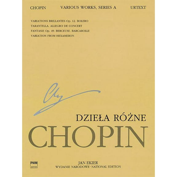 Various Works for Piano, Series a : Chopin National Edition 12a, Volume XII