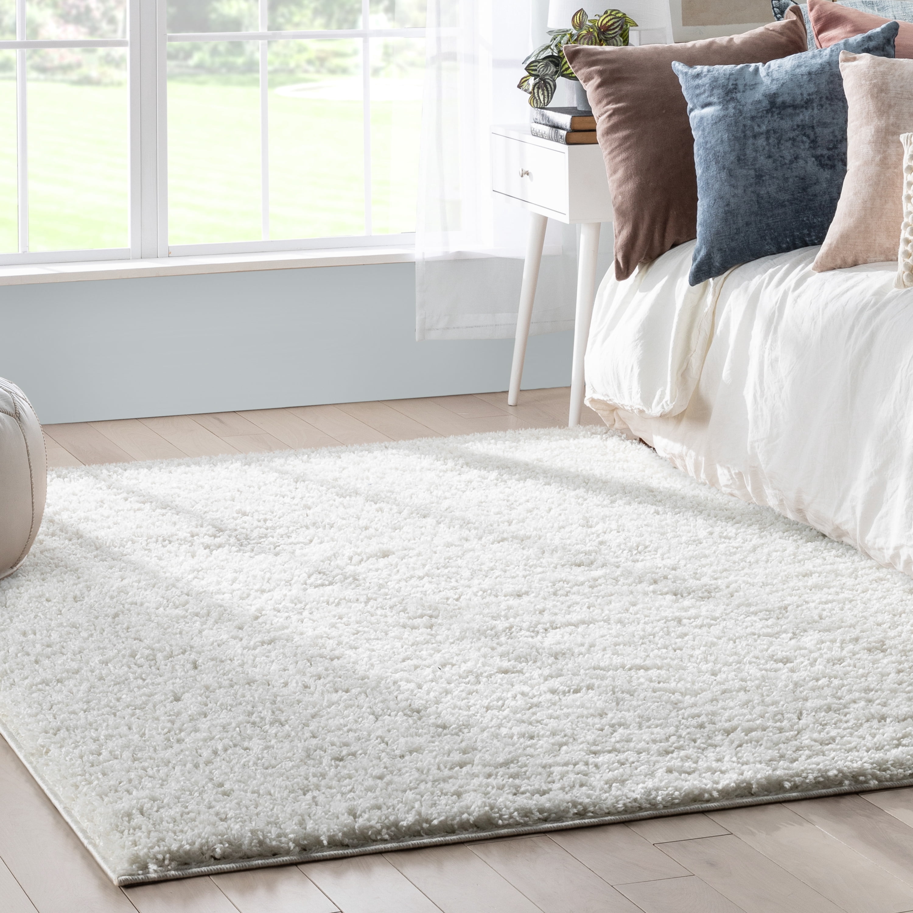 Well Woven Elle Basics Emerson Modern Textured Ivory 5'3" x 7'3" Area Rug