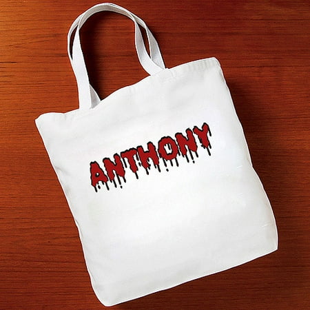 Personalized Halloween Blood Dripping Tote Bag