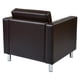 OSP Home Furnishings Pacific Armchair In Espresso Faux Leather ...