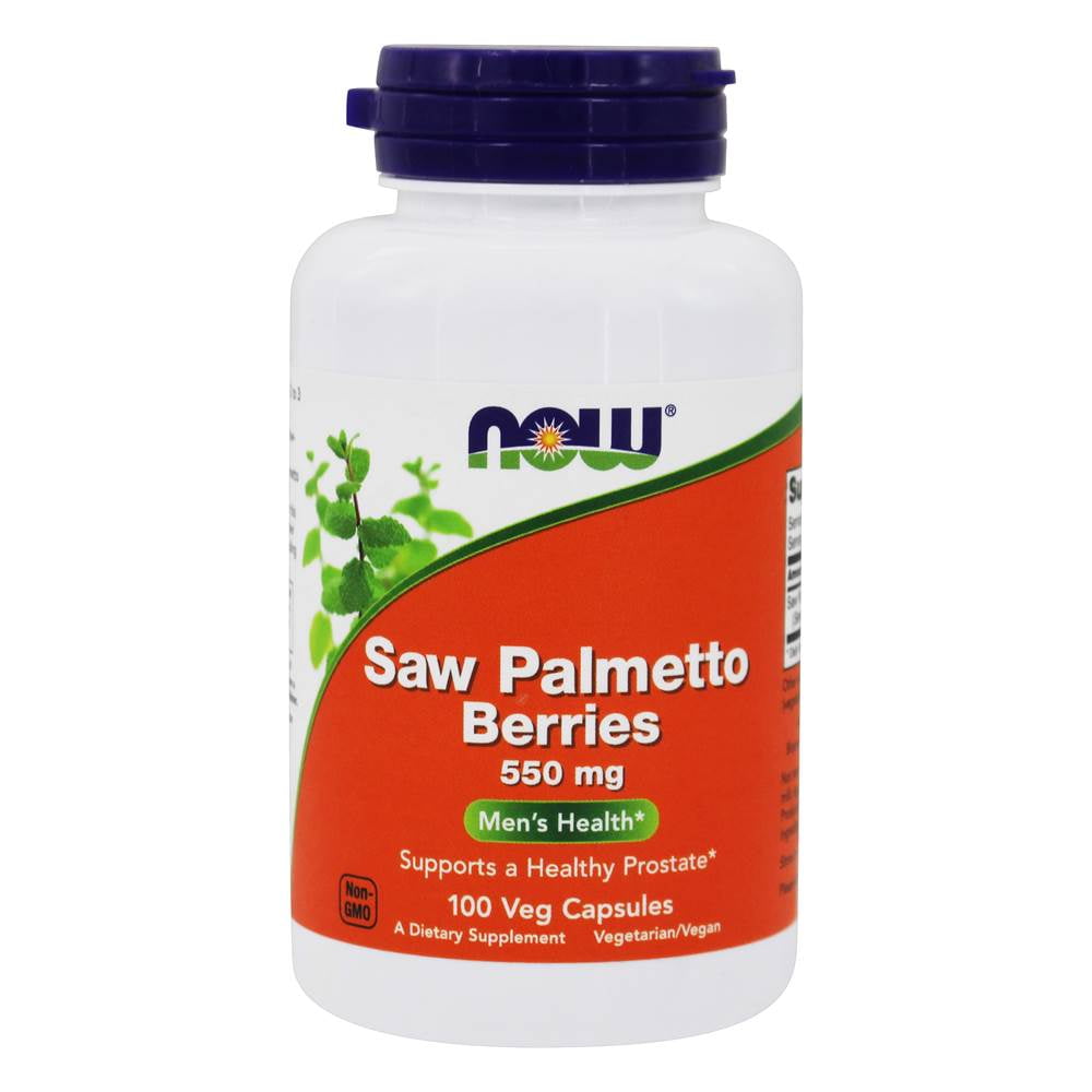 NOW Foods - Saw Palmetto Berries Men's Health 550 mg. - 100 Vegetable Capsule(s)