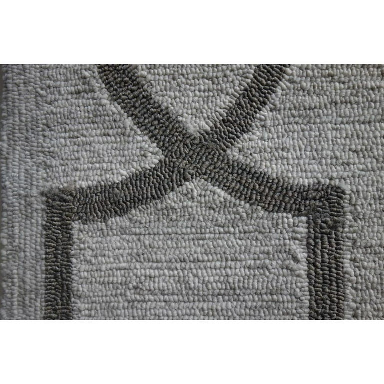 5'X7' Oatmeal Ivory Hand Hooked Uv Treated Bordered Indoor Outdoor Area Rug 5'X7' Oatmeal Ivory Hand Hooked Uv Treated Bordered Indoor Outdoor Area Rug