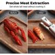 thumbnail image 5 of Pelador de camarones y abridor de conchas de cangrejo de río de acero inoxidable: herramienta ergonómica de cocina para mariscos que facilita la extracción de las conchas., 5 of 6