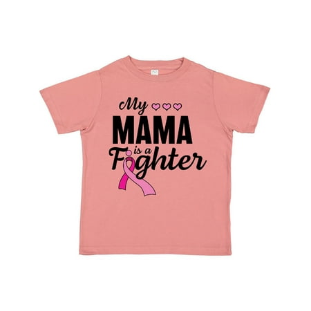 

Inktastic Breast Cancer Awareness My Mama is a Fighter Gift Toddler Boy or Toddler Girl T-Shirt