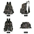 thumbnail image 4 of FORMRS Mini Backpack Purse for Women Quilted Travel Daypack Casual Shoulder Bag, Dark Flowers Pattern, 4 of 7