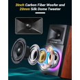 thumbnail image 3 of Sanyun SW203 4.0 Parlantes 60W Woofer de Fibra de Carbono de 3" Bluetooth, 3 of 8