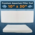 thumbnail image 2 of Master Pet Supply Premium Aquarium Filter Pad, Cut to Fit 10" by 30", Micron Filtration Media for Freshwater, Saltwater Aquariums, Fish Tanks, Koi Ponds, Terrariums, Reefs - Clean Crystal Clear Water, 2 of 5