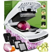 Fullstar - Vegetable Chopper, Food Chopper, Onion Chopper with Container - 4 Blades, White