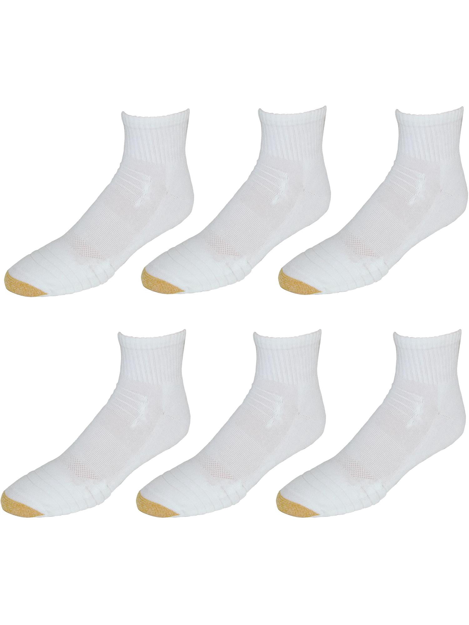 Men's Gold Toe 3451P Cushioned Tech Quarter Socks - 6 Pack
