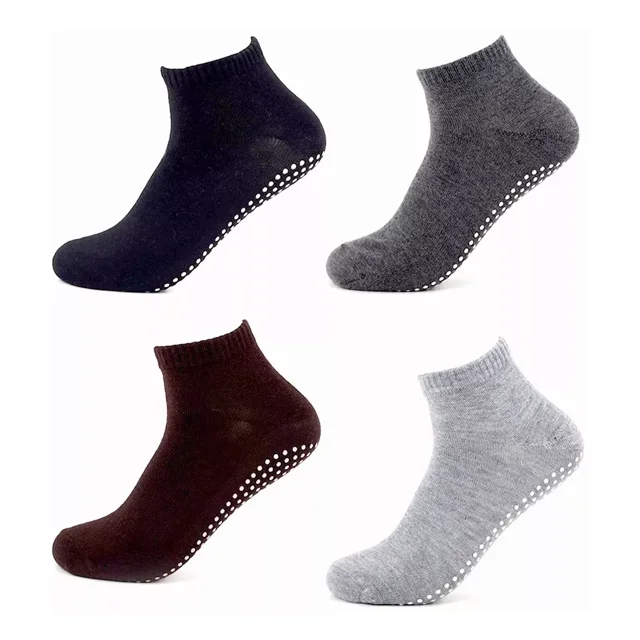 4 pares de calcetines de yoga pilates para hombre con base antideslizante ER