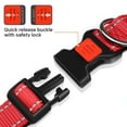 thumbnail image 3 of Taglory Reflective Dog Collar with Locking Buckle, Adjustable Nylon Collar for Medium Dogs, Red, 3 of 7