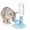 Blue – Base Only, variant on Niopets Water Dispenser for Cats, Adjustable Elevated Gravity Pet Waterer with Suction Cup Base, No Electricity, Fits Standard Bottles