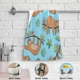 thumbnail image 6 of SKYSONIC Sloth Soft Hand Towels set of 2, Absorbent Bath Towel Decorative Fingertip Towels for Bathroom Gym Spa Hotel Beach Swimming Pool,14.4" x 28.3", 6 of 7