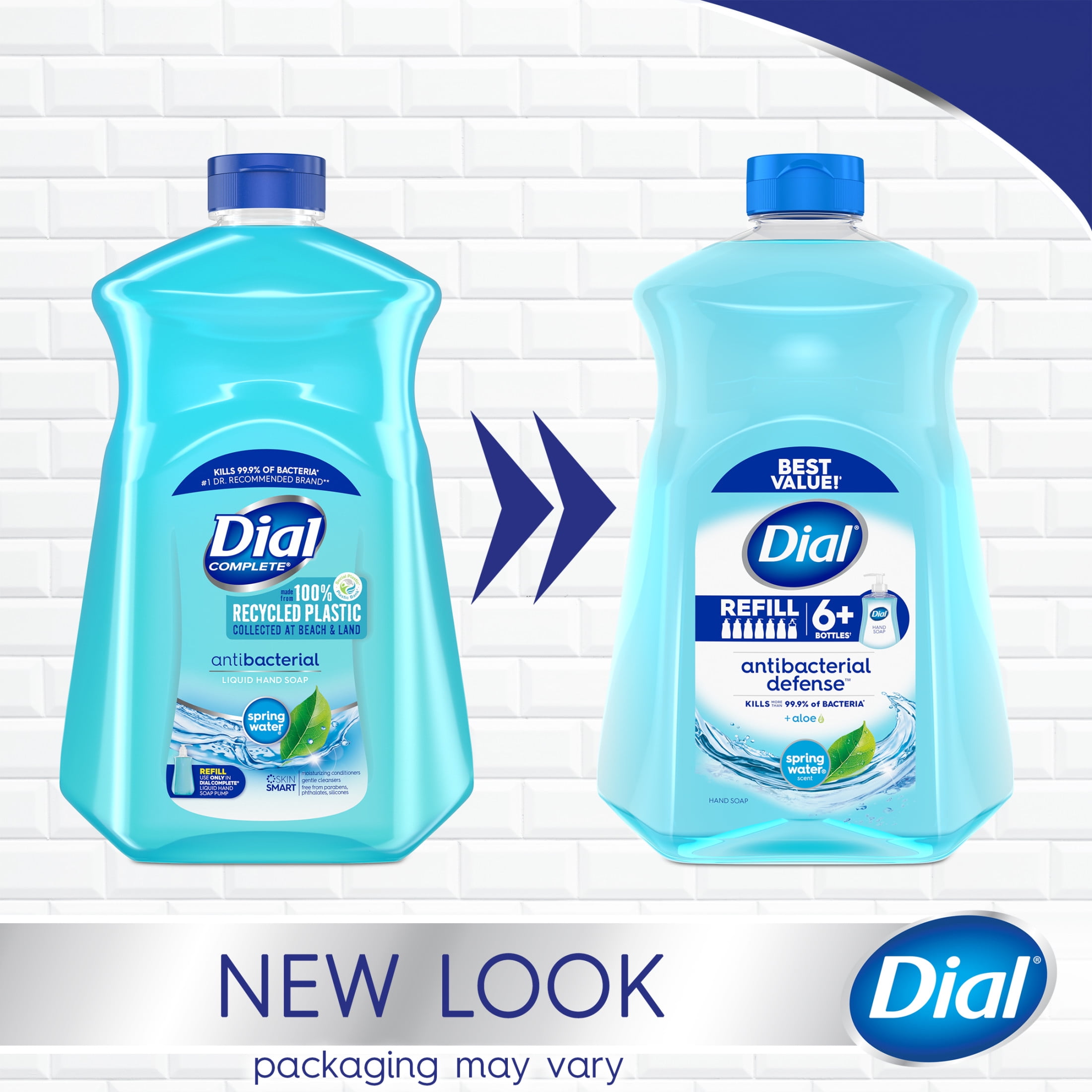 Dial Antibacterial Liquid Hand Soap Refill Spring Water 52 fl oz Walmart