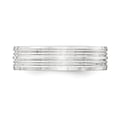 thumbnail image 3 of 925 Sterling Silver 6mm Polished Fancy Size 7 Band Ring, 3 of 4