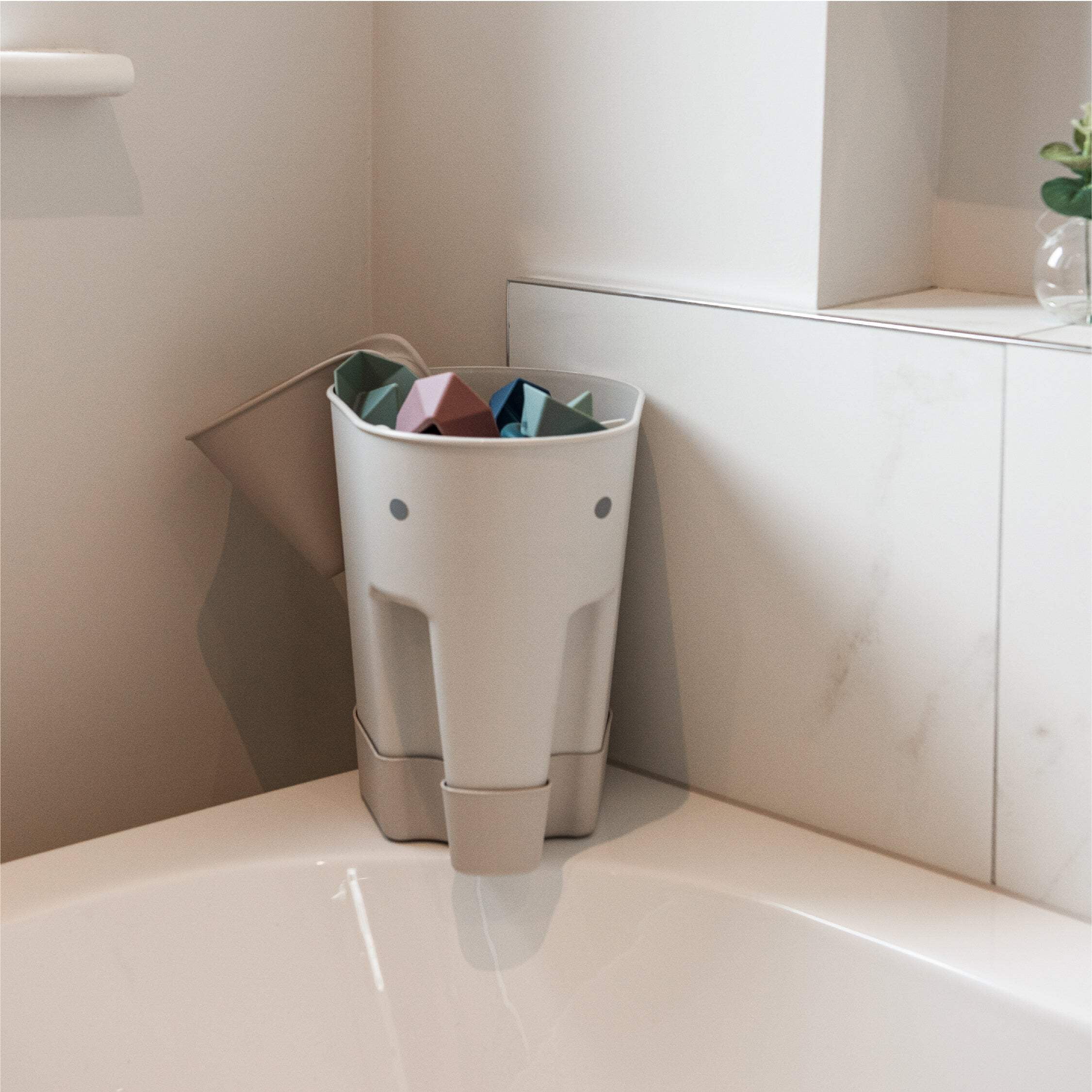 Shnuggle Ellie Bath Toy Drying Caddy | Freestanding Baby  Toddler Bath Toy Storage
