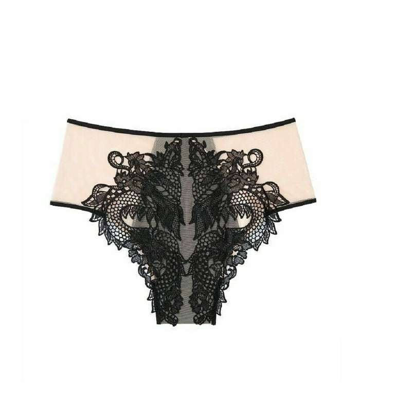 Victoria's Secret Luxe Lingerie High Waist Dragon Applique Lace Cheeky Panty  Size Medium New 