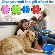 Flying Saucer Ball Magic Deformation UFO with Led Light Flying Toys, Decompression Outdoor Fun Toys for Boys Girls Kids Gift