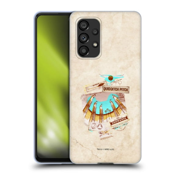 Head Case Designs Officially Licensed Harry Potter Deathly Hallows XXI Quidditch Pitch Soft Gel Case Compatible with Samsung Galaxy A53 5G (2022)