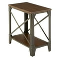 thumbnail image 1 of Winston Table d'Appoint Rustique Moyenne Cerisier avec Cadre en Métal, 1 of 4