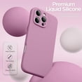 thumbnail image 4 of KOMI for iPhone 16 Case, Liquid Silicone Case with Camera Protection Soft Gel Rubber Cover with Microfiber Lining Shockproof Protective Phone Case for iPhone 16 6.1", Lilac Purple, 4 of 5