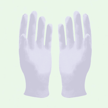 12 White Cotton Gloves XL for Moisturizing Hand Spa, Jewelry Inspection, and More