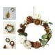 thumbnail image 1 of de Navidad Mini para colgar en Ratán natural Conos de pino Coronas Adorno Decoración para la cabecera de BLESIY Corona de puerta principal, 1 of 8