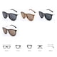 thumbnail image 4 of Gafas de sol estilo retro clásicas con protección UV4, gafas de sol para playa Negro brillante, 4 of 8