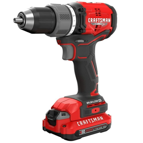 Craftsman V20 20 V 1/2 in. Brushless Cordless Drill/Driver Kit (Battery)
