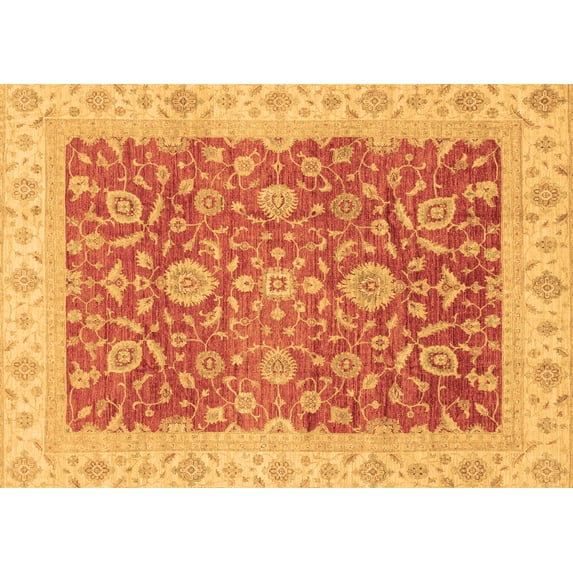 Ahgly Company Indoor Rectangle Oriental Brown Traditional Area Rugs, 2' x 5'