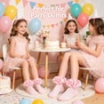 thumbnail image 3 of TELOLY 2Pairs Kids Socks,4-6 Years Old Ruffle Socks,Odor Resistant Lace Socks,Style2,15-18Cm, 3 of 4