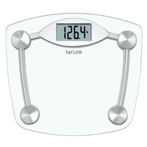 Taylor Precision 13x11.7 Digital Glass Body Scale, 400 lb